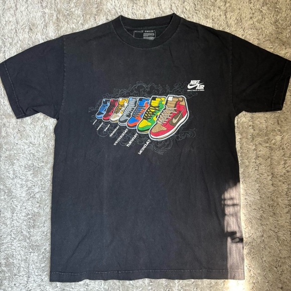Vintage Y2K Nike Air Dunk High Jam 7 Days A Week Tee - Picture 1 of 4